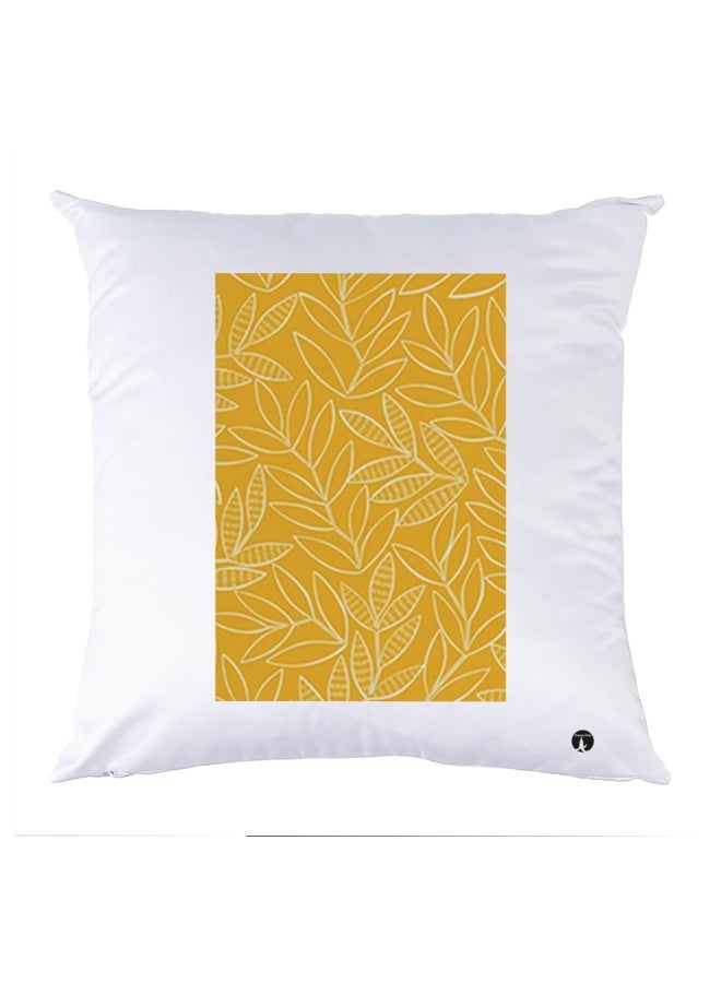 BP Printed Bedding Pillow White/Brown 30x30cm