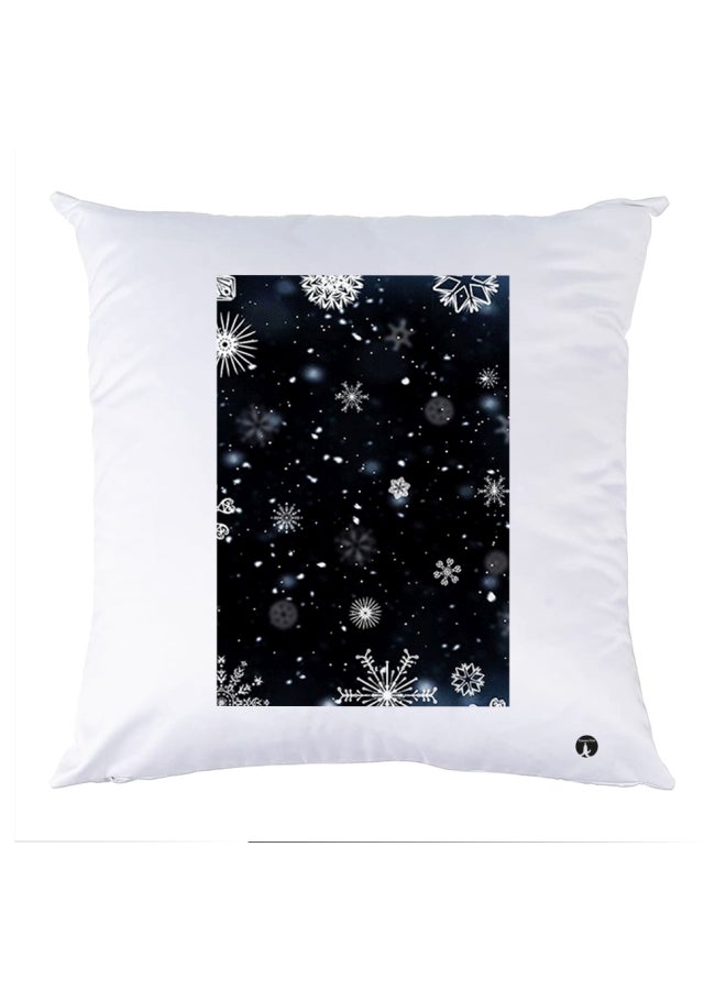 BP Printed Bedding Pillow White/Black 30x30cm