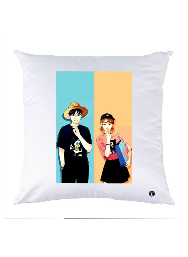 بي بي وسادة نوم مزينة بطبعة متعدد الألوان 30x30سم