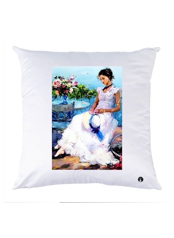 BP Printed Bedding Pillow Multicolour 30x30cm