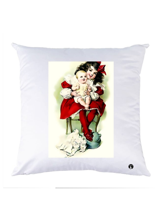 BP Printed Bedding Pillow Multicolour 30x30cm