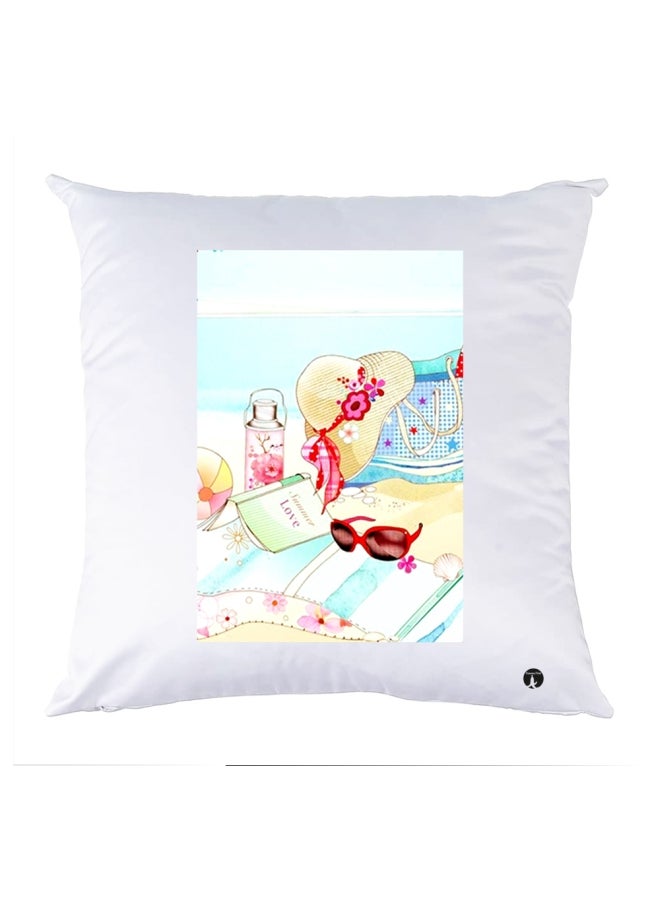 بي بي وسادة نوم مزينة بطبعة متعدد الألوان 30x30سم