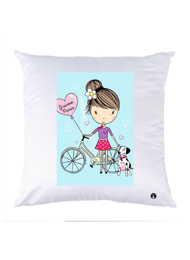 BP Printed Bedding Pillow Multicolour 30x30cm