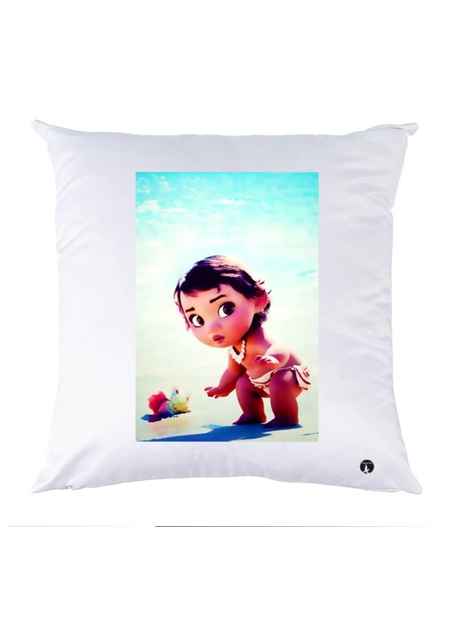 بي بي وسادة نوم مزينة بطبعة متعدد الألوان 30x30سم