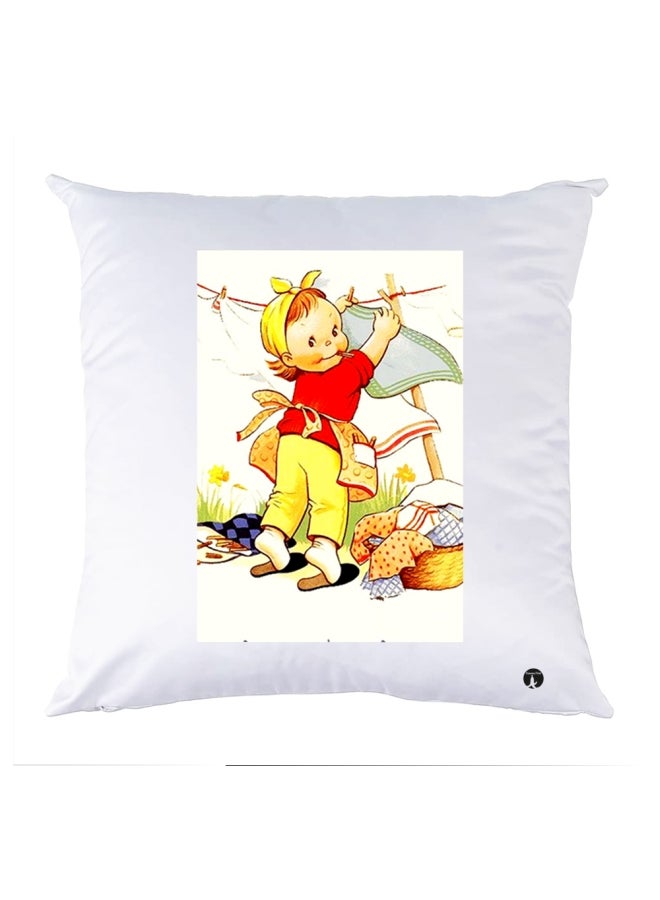 بي بي وسادة نوم مزينة بطبعة متعدد الألوان 30x30سم