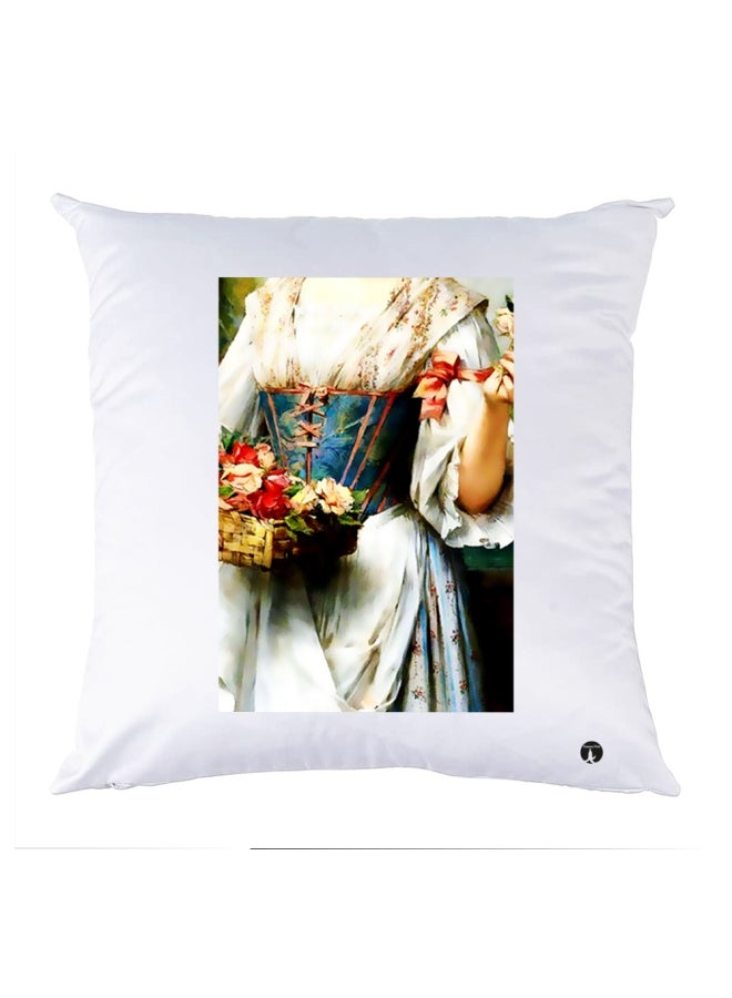 BP Printed Bedding Pillow Multicolour 30x30cm