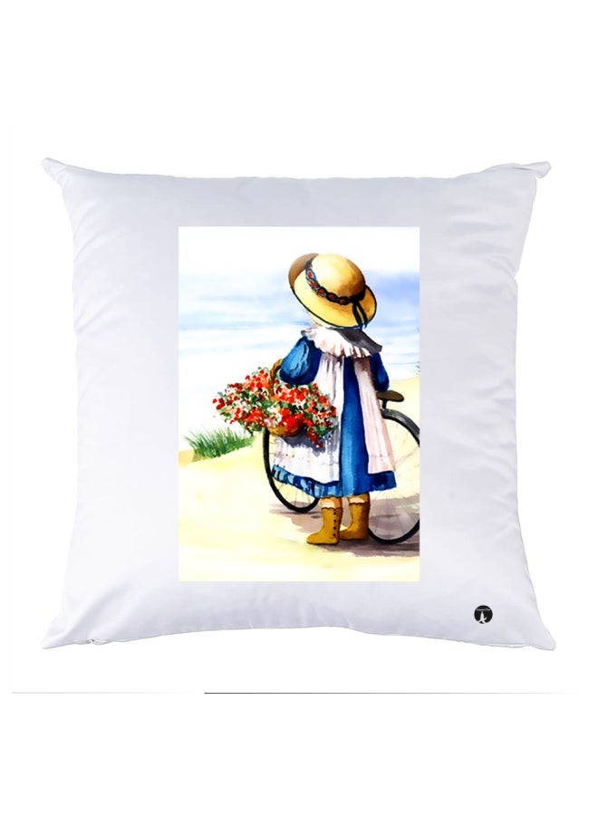 BP Printed Bedding Pillow Multicolour 30x30cm