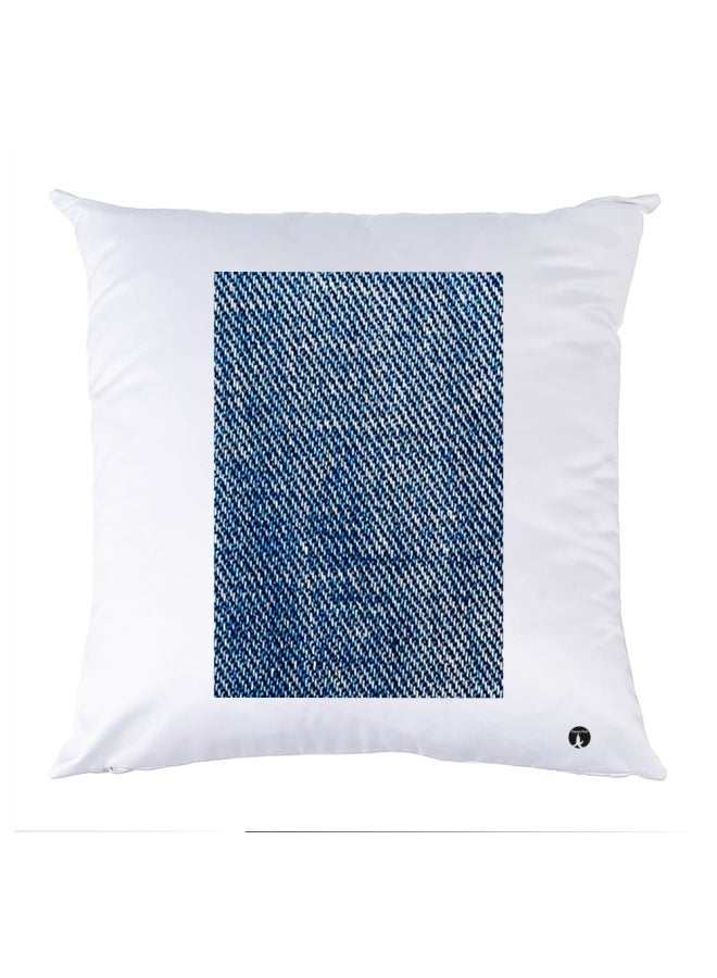 بي بي وسادة نوم مزينة بطبعة أبيض/أزرق 30x30سم