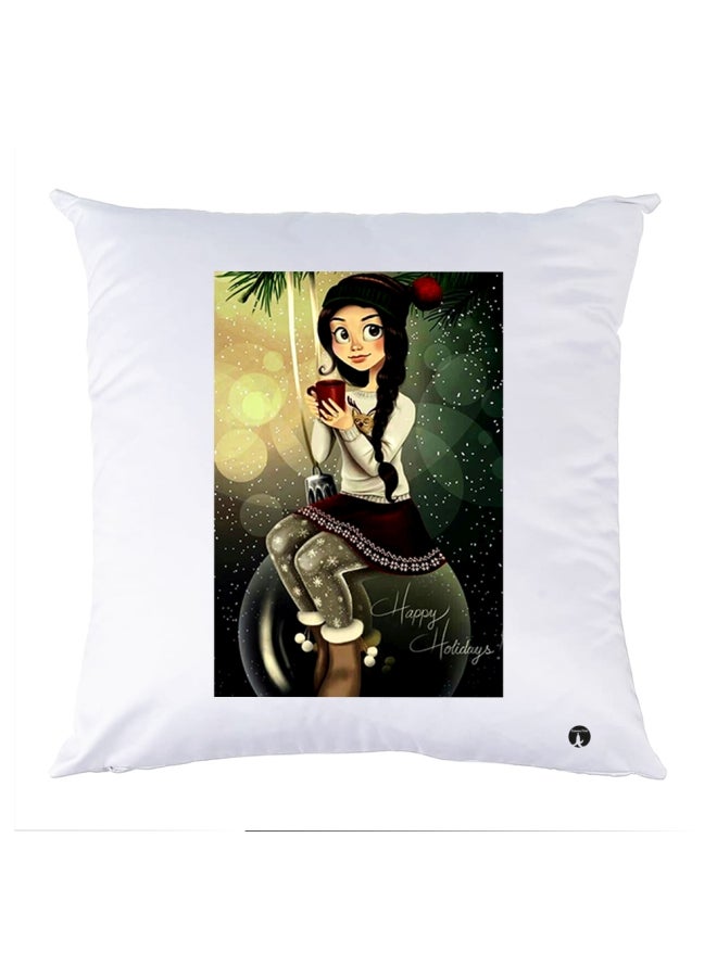 BP Printed Bedding Pillow Multicolour 30x30cm