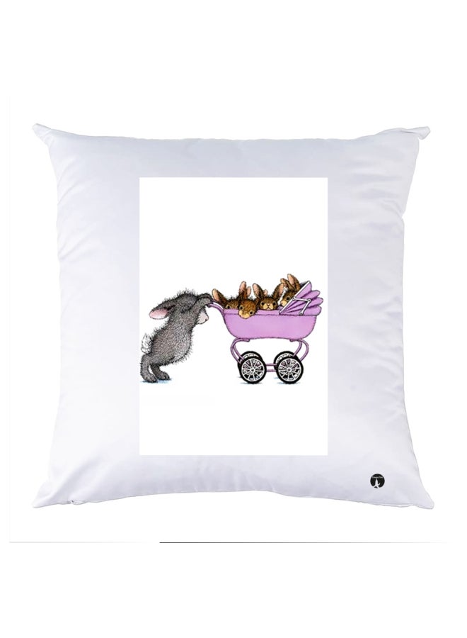 بي بي وسادة نوم مزينة بطبعة متعدد الألوان 30x30سم