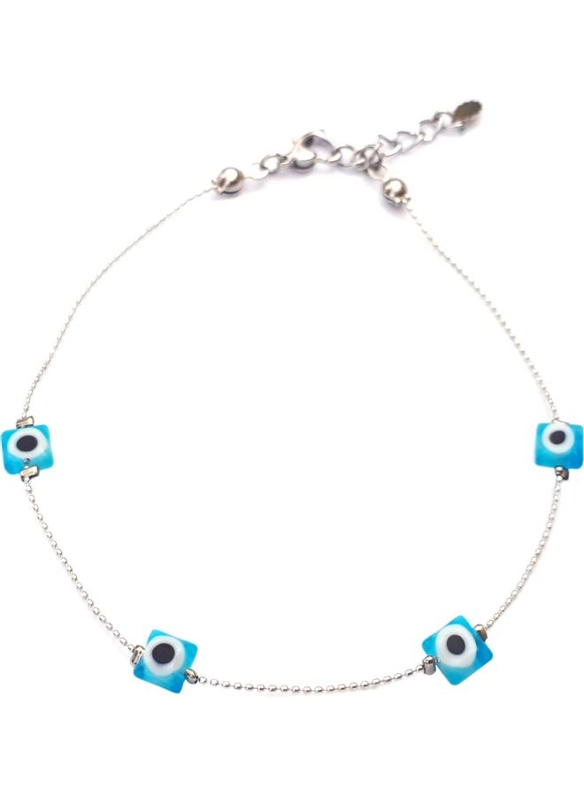 Alwan - Long Size Evil Eye Anklet - Image 1