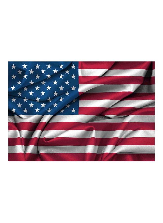 خلفية تصوير فوتوغرافي بتصميم حائط طوب و طبعة علم. متعدد الألوان - Image 1