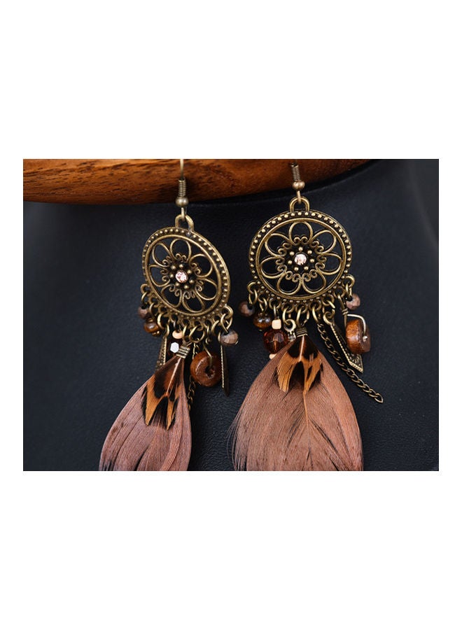 جونسون آند جونسون أقراط كلاسيكية ريشية مرصعة على شكل زهور دائرية من الفضة عيار 925 - Image 2