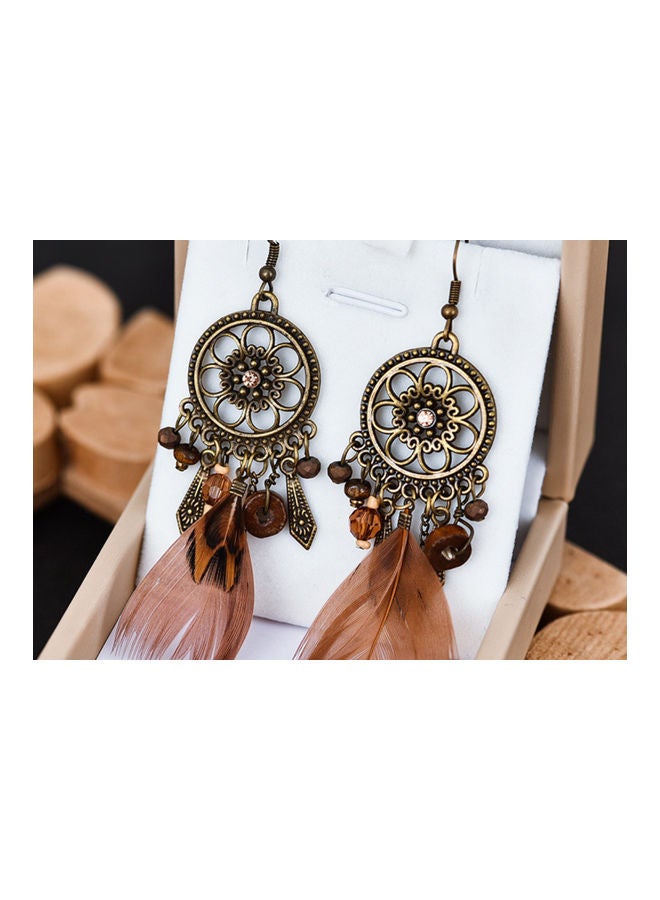 جونسون آند جونسون أقراط كلاسيكية ريشية مرصعة على شكل زهور دائرية من الفضة عيار 925 - Image 3