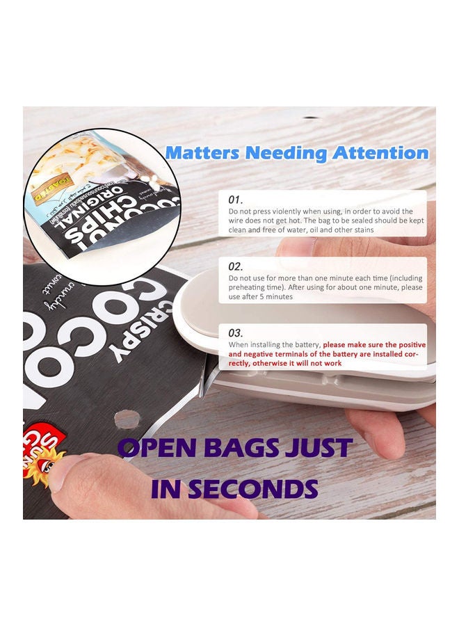 AMERTEER 2 in 1 Heat Sealer And Cutter Snack Bag Brown 60grams - Image 5