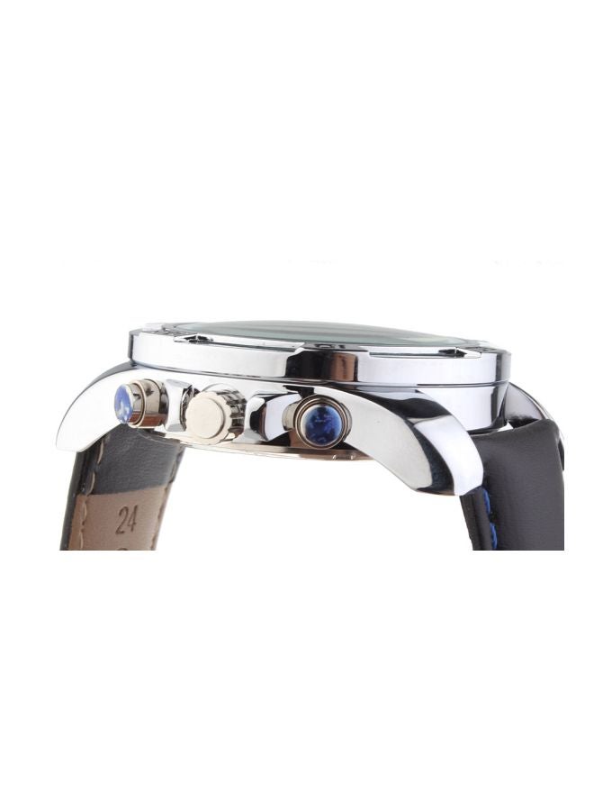 سكمي ساعة يد كرونوغراف مقاومة للماء طراز 9156 - 47 مم - أسود للرجال - Image 5