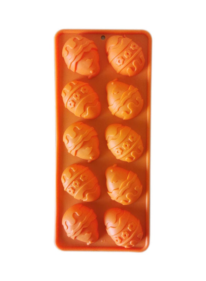 Egg Shaped Mould Orange 21 x 10cm 