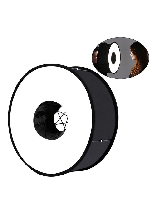 Generic Puluz 450mm Speedlight Flash Light Shoot Foldable Soft Round Style Softbox Black/White  - Image 1