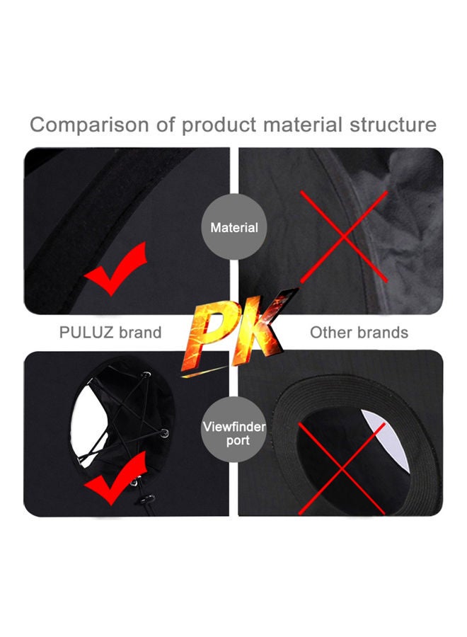 Generic Puluz 450mm Speedlight Flash Light Shoot Foldable Soft Round Style Softbox Black/White  - Image 4