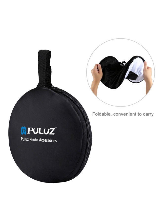 Generic - Puluz 450mm Speedlight Flash Light Shoot Foldable Soft Round Style Softbox Black/White - Image 1