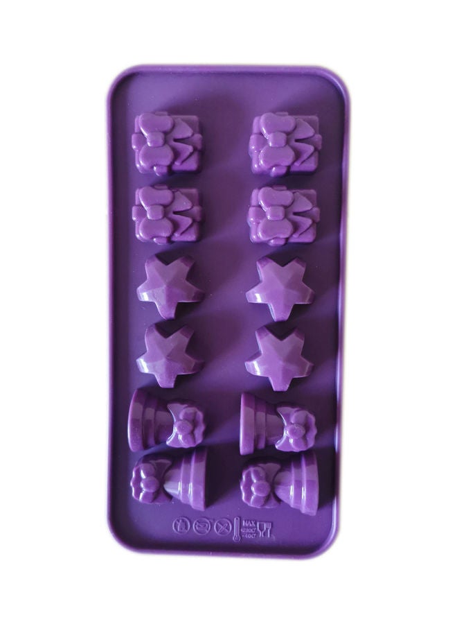 Multi Design 3D Chocolate Bake Decoration Mould Purple 21 x 10cm - Image 1