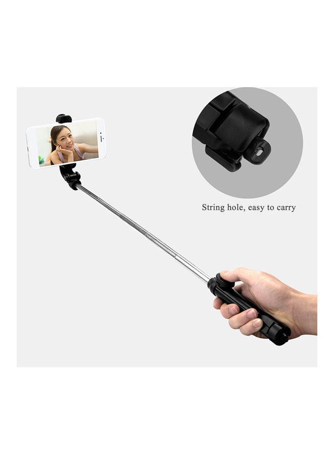 Portable Adjustable Multi-Functional Handheld BT Selfie Stick Tripod Black/sSilver - Image 3