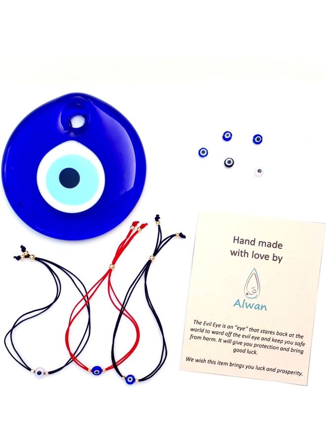 ألوان طقم أساور بتصميم عين الحسد مكون من 3 قطع - Image 2