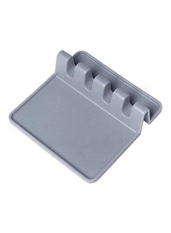 AMERTEER Silicone Utensil Ladle Spoon Holder Grey  - Image 1