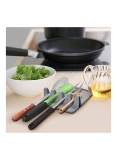 AMERTEER Silicone Utensil Ladle Spoon Holder Grey  - Image 4