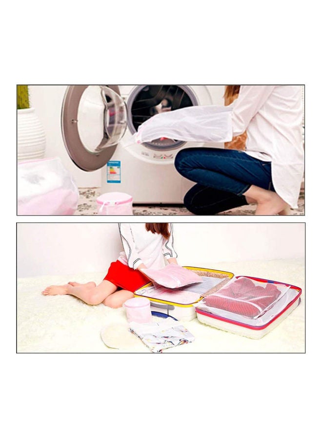 AMERTEER - Laundry Wash Bag Pink 210grams - Image 1