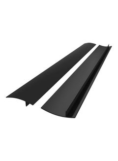 AMERTEER 2 Piece Stove Counter Gap Cover Black 156grams  - Image 1