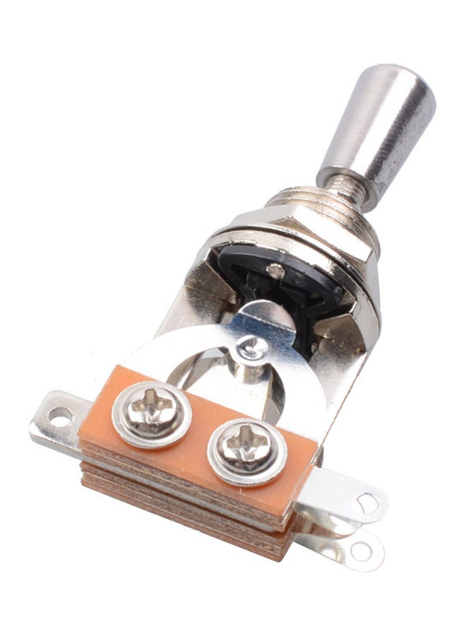 Generic 3 Way Short Straight Guitar Toggle Switch Pickup Selector Silver  - Image 4