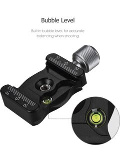 Generic Quick Release Arca Type Camera Clamp for Tripods and Ballhead with Bubble Level Black  - Image 4