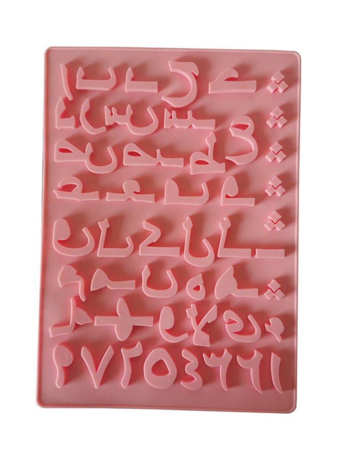 Arabic Alphabet Letter Number Silicone Mould Purple 32 x 22cm - Image 1
