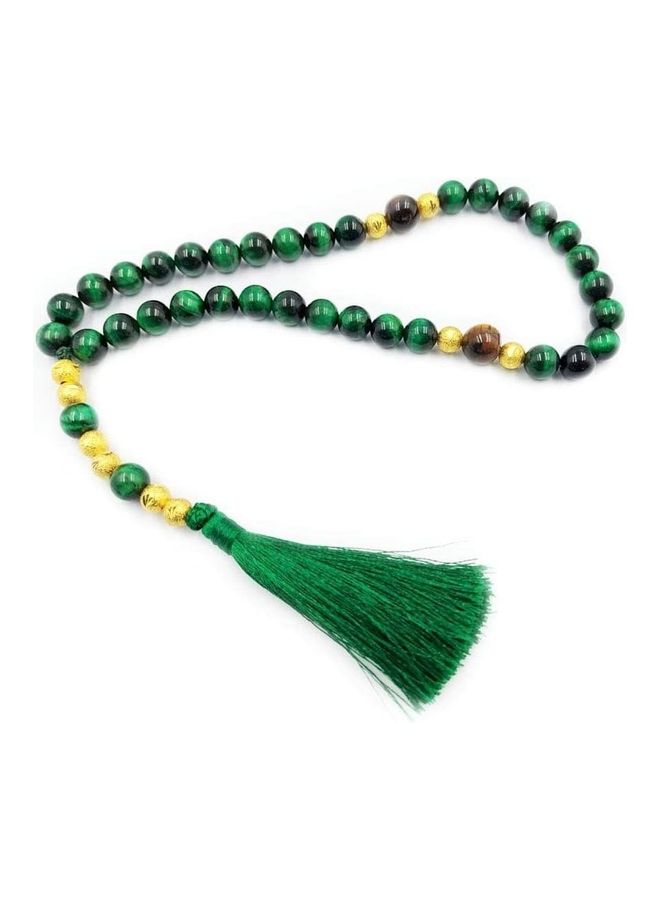 Natural Green Tiger Eye Beads Tasbih  - Image 2