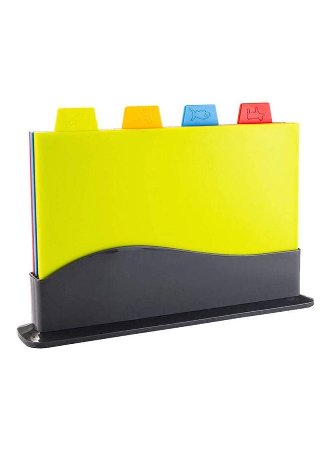 AMERTEER Set of 4 Chopping Board for Kitchen Multicolour 130grams - Image 1