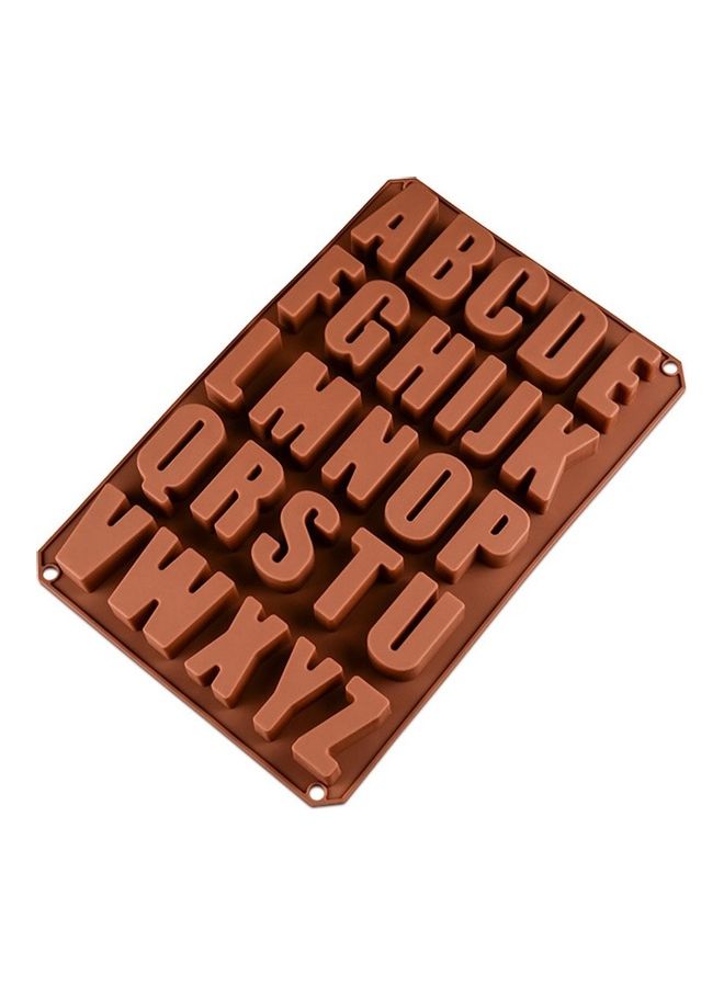 SICO 26 Hole English Alphabet Chocolate Biscuit Mould Brown 33.5cm - Image 2