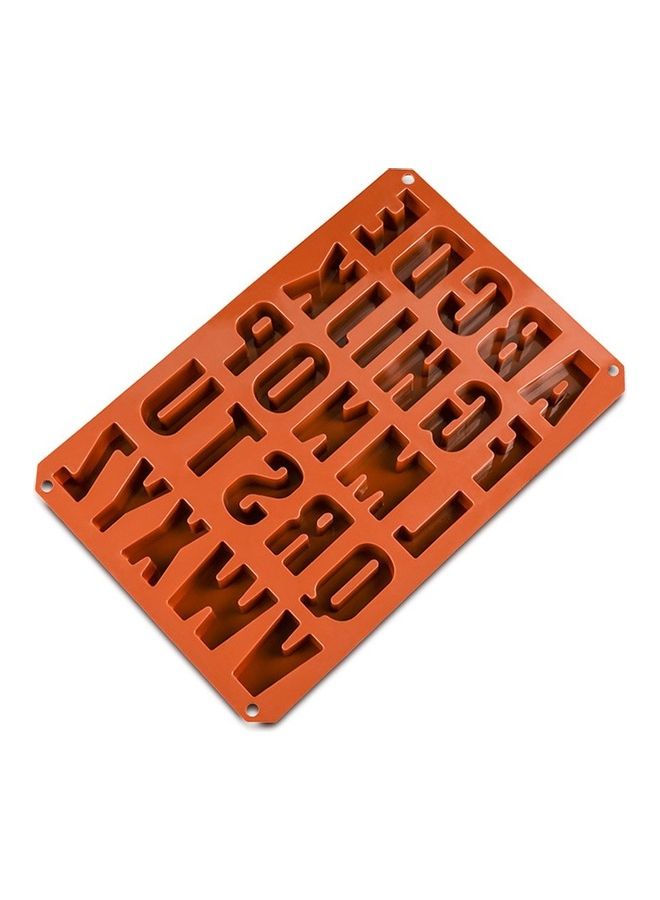 26 Hole English Alphabet Chocolate Biscuit Mould Brown 33.5cm - v1610726367/N43326854A_3