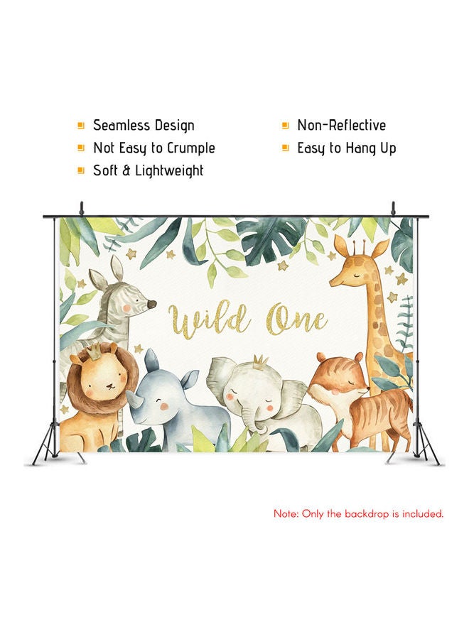 Cartoon Theme Photography Background Cloth for Kid Birthday multicolour - Image 2