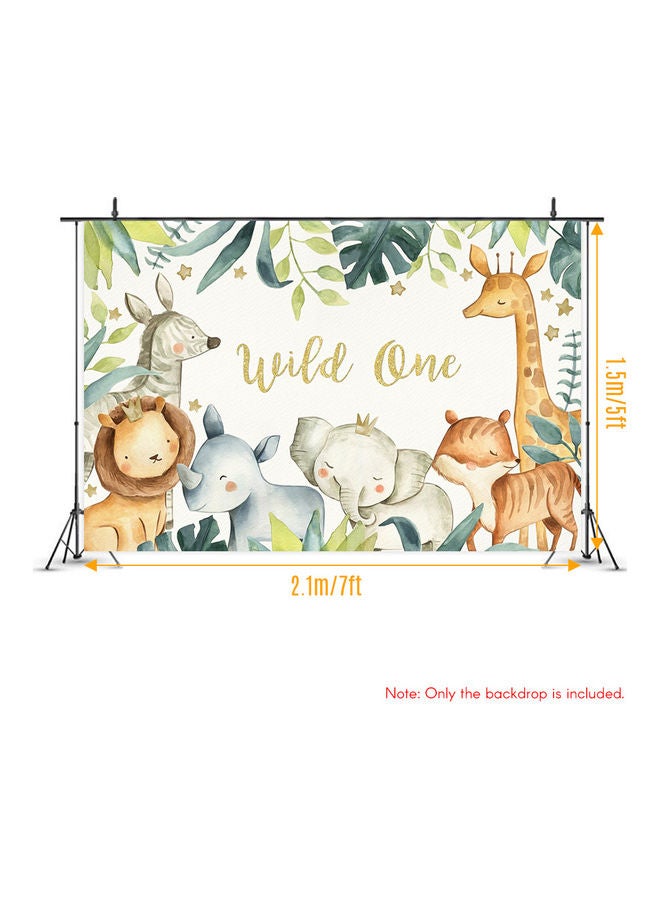 Cartoon Theme Photography Background Cloth for Kid Birthday multicolour - Image 4