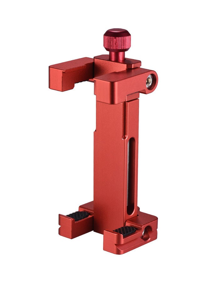 Ulanzi ST-03 Folding Metal Phone Tripod Clamp Holder Bracket With Hot Shoe Mount AS Quick Release Plate Red  - Image 5