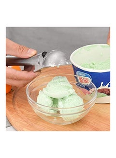 AMERTEER 2 Pack Ice Cream Scoop silver 190grams  - Image 4