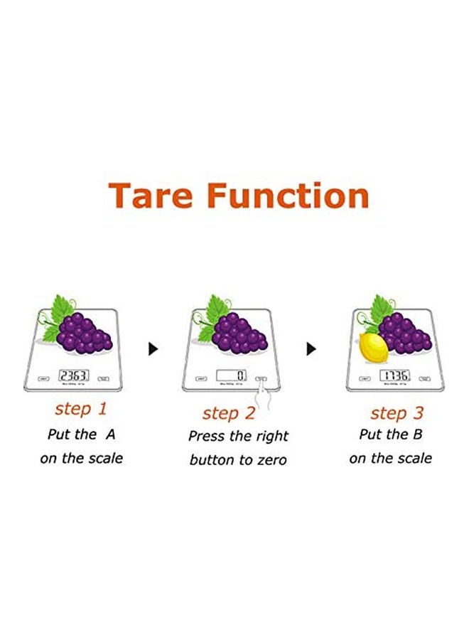 AMERTEER Food Digital Weight Scale White 550grams - Image 2