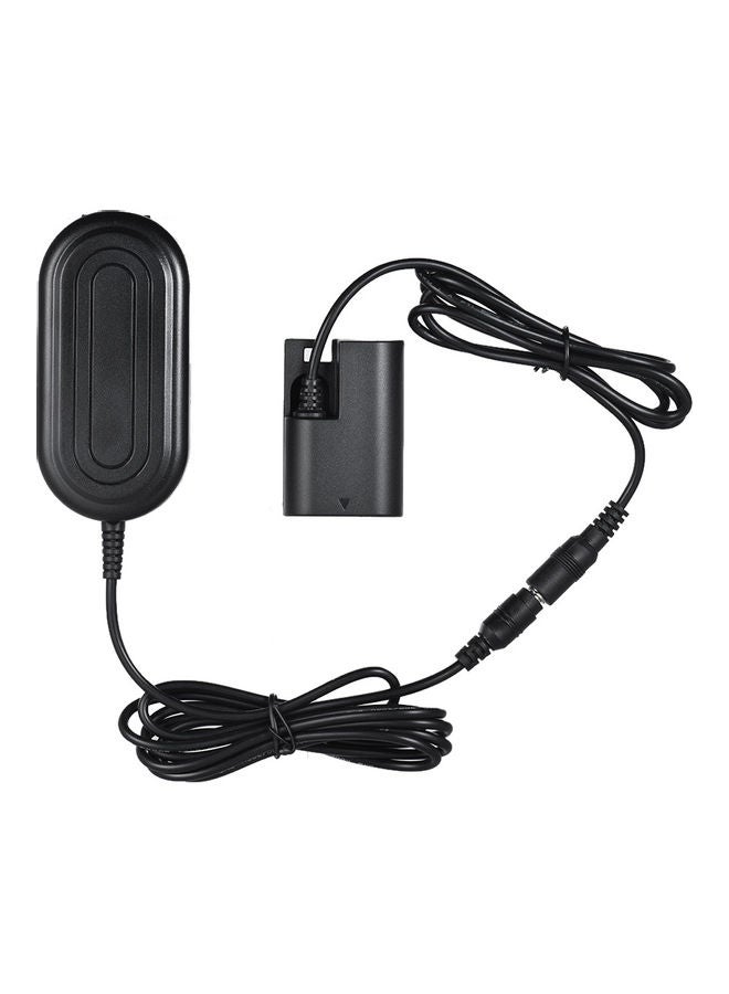 Generic - Power Supply DC Dummy Battery Adapter Camera Charger Black - Image 1
