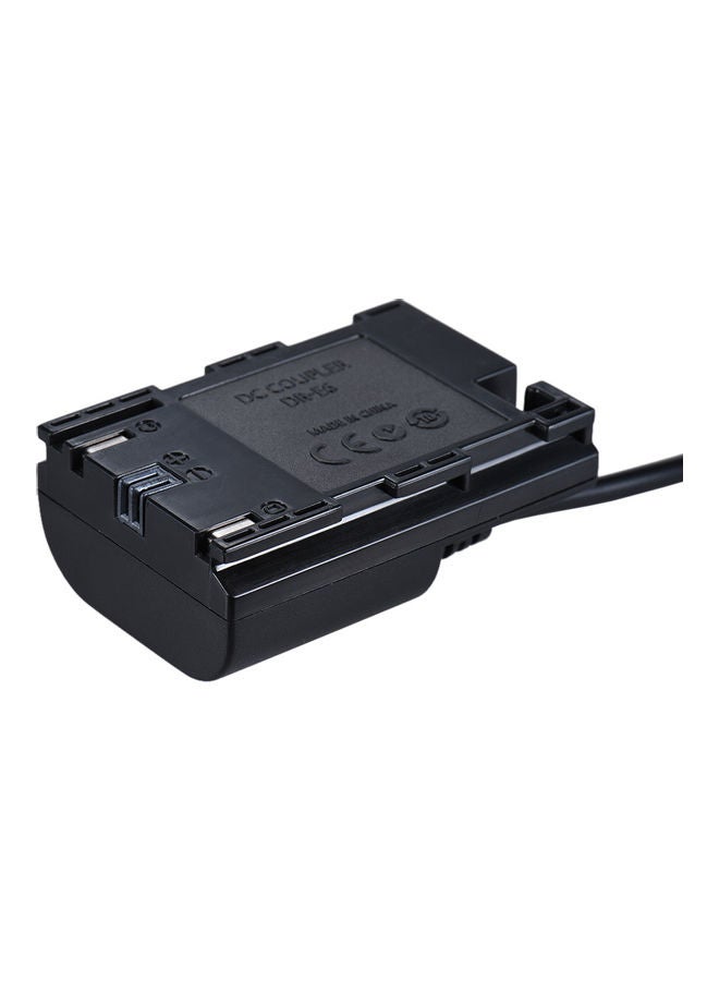 Generic - Power Supply DC Dummy Battery Adapter Camera Charger Black - Image 1
