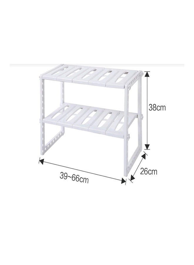 AMERTEER Under Sink Organizer White 700grams - Image 2