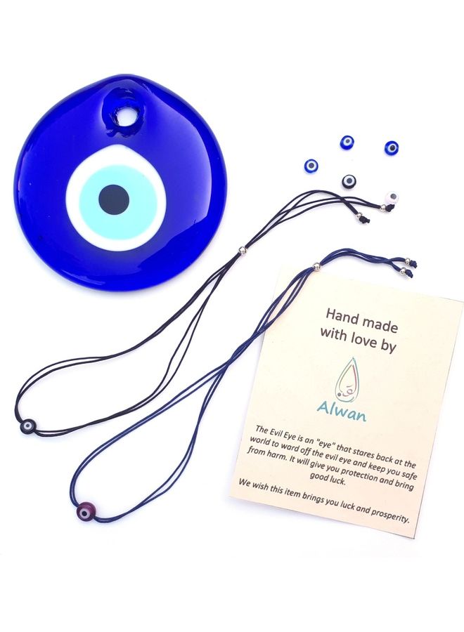 Alwan - Set Of 2 Adjustable Evil Eye Anklets For Men - Image 1