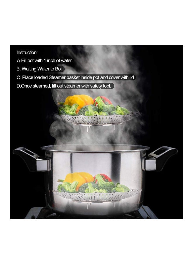 Vegetable Steamer Basket silver 160grams