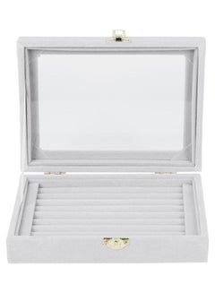 Velvet Glass Ring Earring Jewelry Display Tray