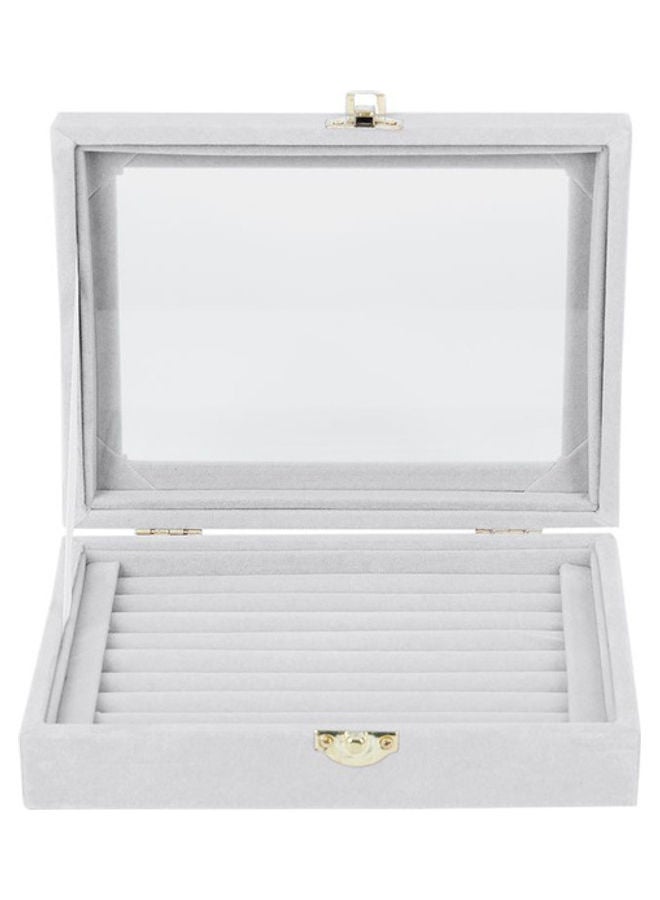 YARA COLLECTIONS - Velvet Glass Ring Earring Jewelry Display Tray - Image 1